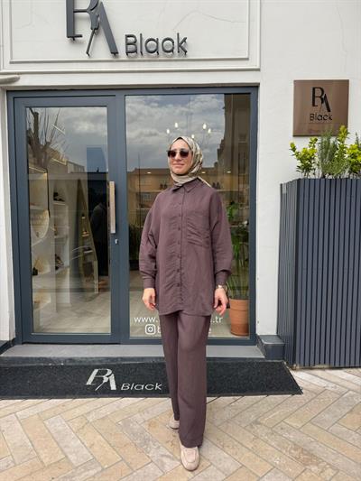 26SS209 Silva Kadın Gömlek Mürdüm