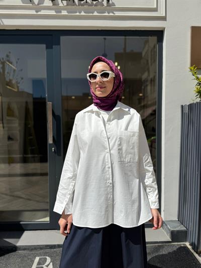 26SS217 Holy Kadın Gömlek Beyaz