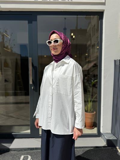 26SS217 Holy Kadın Gömlek Beyaz