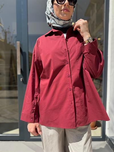 26SS217 Holy Kadın Gömlek Bordo