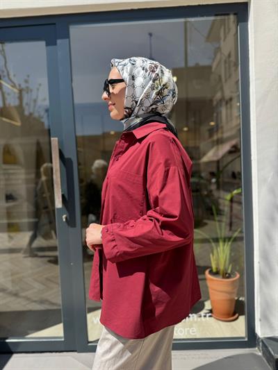 26SS217 Holy Kadın Gömlek Bordo