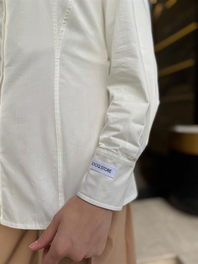 26SS219 Fit Pop Kadın Gömlek Beyaz