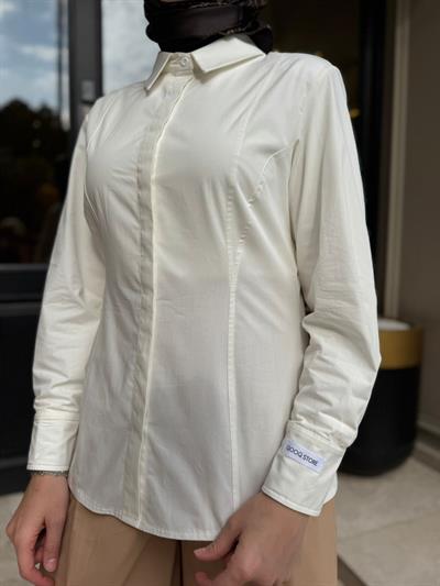 26SS219 Fit Pop Kadın Gömlek Beyaz