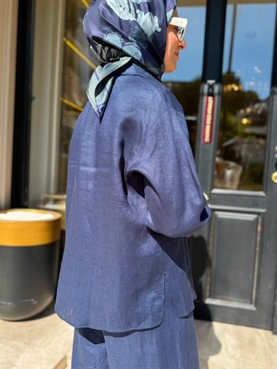 26SS228 Lidya Kadın Gömlek Lacivert