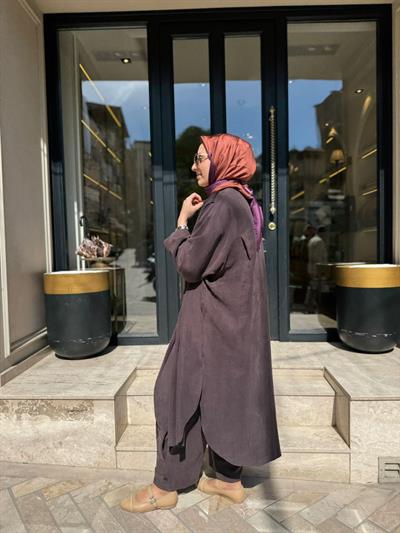 26SS229 Nerva Kadın Tunik BİTTER
