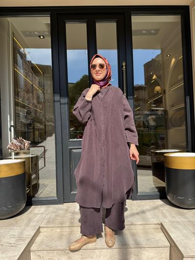 26SS229 Nerva Kadın Tunik BİTTER