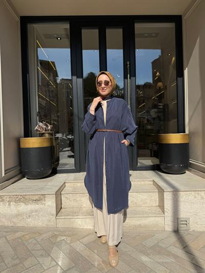 26SS229 Nerva Kadın Tunik Indigo