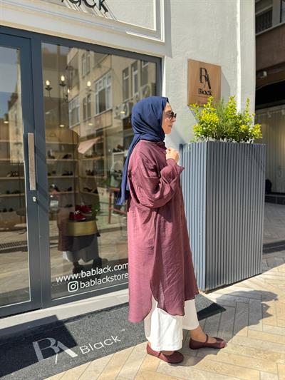 26SS237 Minerva Kadın Tunik Mürdüm