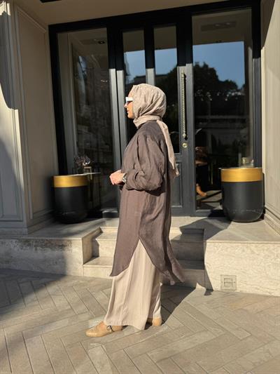 26SS237 Minerva Kadın Tunik Taba