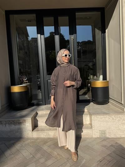 26SS237 Minerva Kadın Tunik Taba