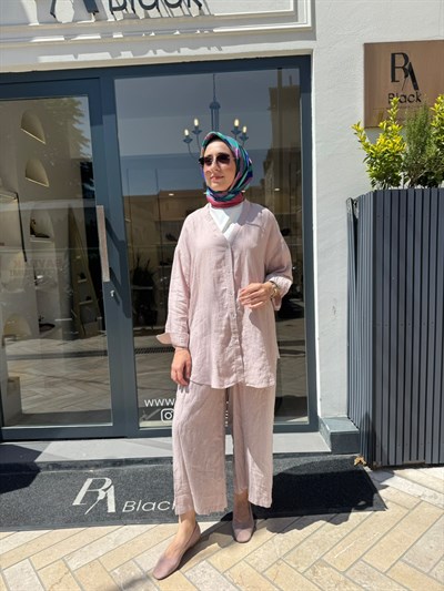 26SS240 Elba Kadın Gömlek Pudra Pembe