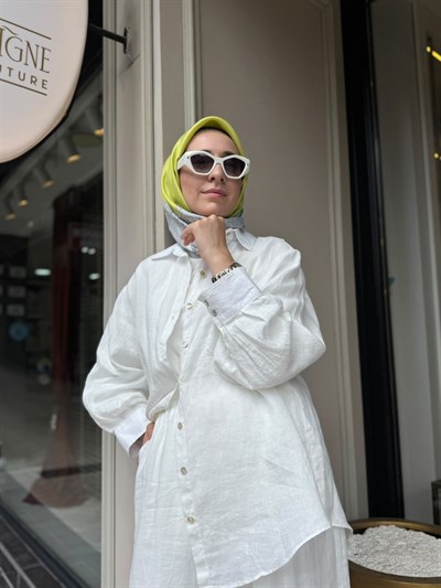 26SS241 Lisa Kadın Gömlek Beyaz