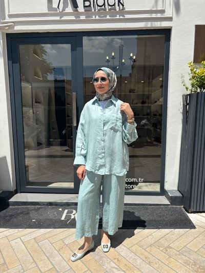 26SS241 Lisa Kadın Gömlek Mavi