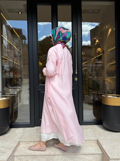 26SS243 Lina Kadın Tunik Pudra Pembe