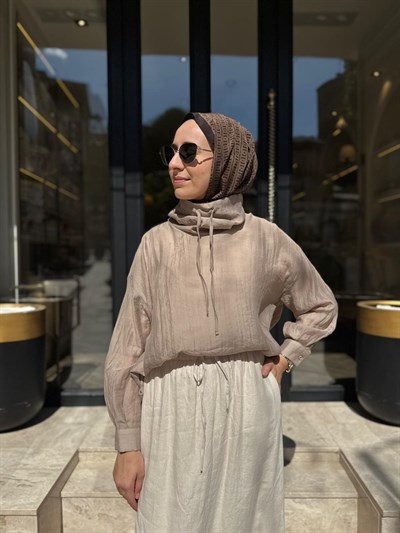 26SS245 Bery Kadın Bluz Bej