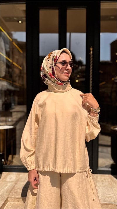 26SS250 Sasha Keten Kadın Takım LİMON