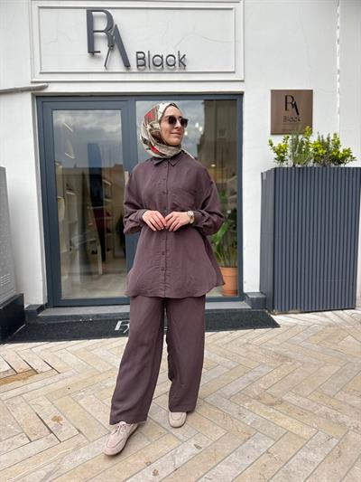 26SS309 Silva Kadın Pantolon Mürdüm