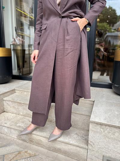 26SS323 Lin Kadın Pantolon BİTTER