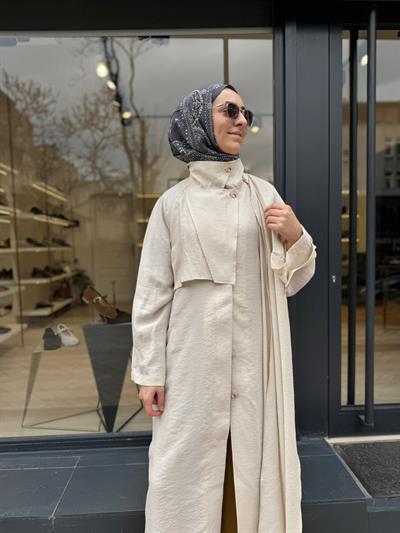 26SS602 Mist Kadın Trenc Krem