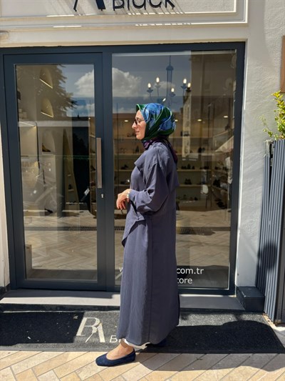 26SS604 Arsen Kadın Kimono Lacivert