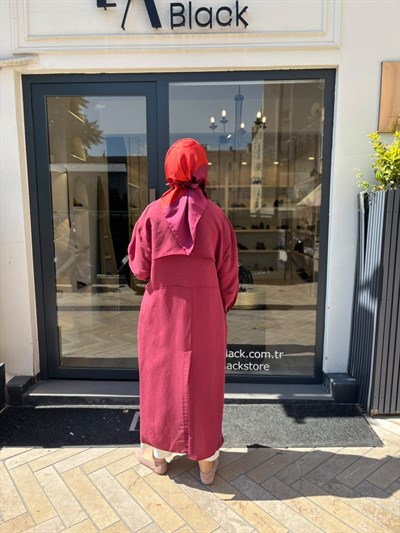 26SS604 Arsen Kadın Kimono Mürdüm