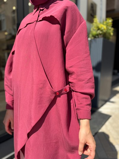26SS604 Arsen Kadın Kimono Mürdüm