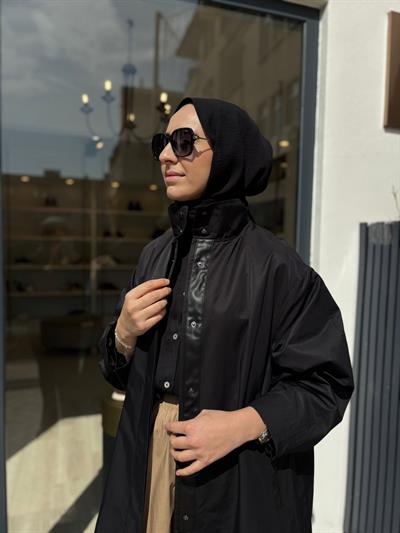 26SS608 Ave Kadın Trenc Siyah