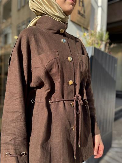 26SSCEK0011 Elvi Kadın Takım Kahve