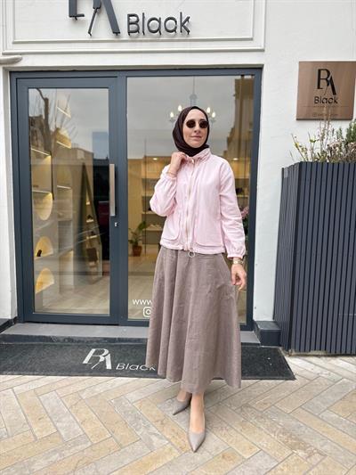 26SSCEK0027 Danı Kadın Ceket Pembe