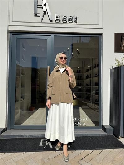 26SSCEK0037 Hudson Kadın Ceket Haki Yeşil