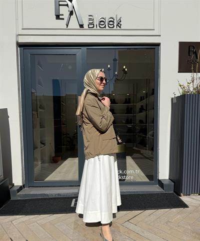 26SSCEK0037 Hudson Kadın Ceket Haki Yeşil