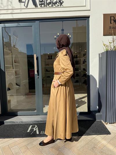 26SSELB0009 Zora Kadın Elbise Bej
