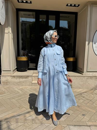 26SSELB0025 Reggıe Kadın Elbise Mavi
