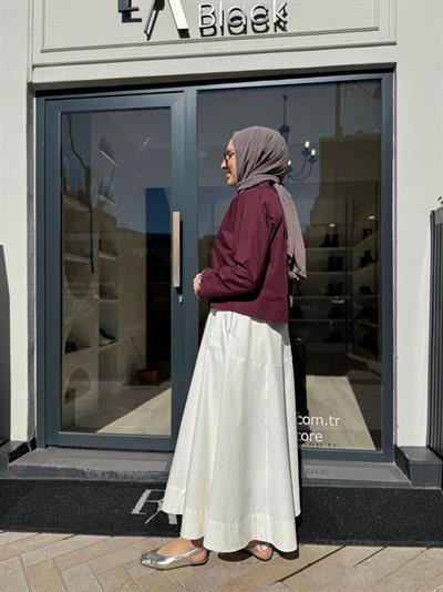26SSGOM0024 Irıne Kadın Gömlek Bordo