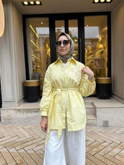 26SSGOM0026 Lia Kadın Gömlek Sarı