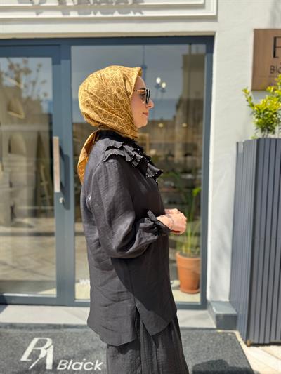 26SSTUN0001 Enid Kadın Tunik Siyah