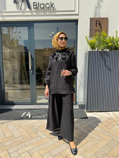 26SSTUN0001 Enid Kadın Tunik Siyah