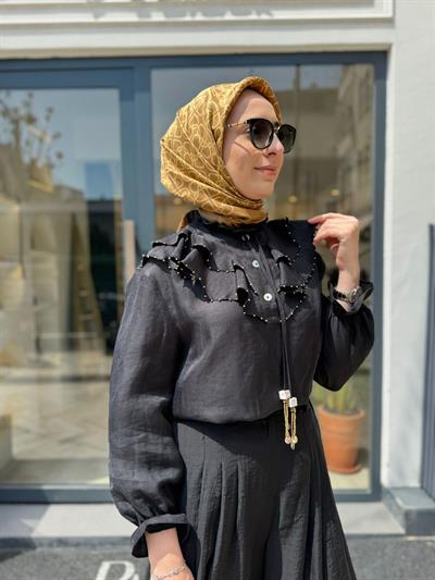 26SSTUN0001 Enid Kadın Tunik Siyah