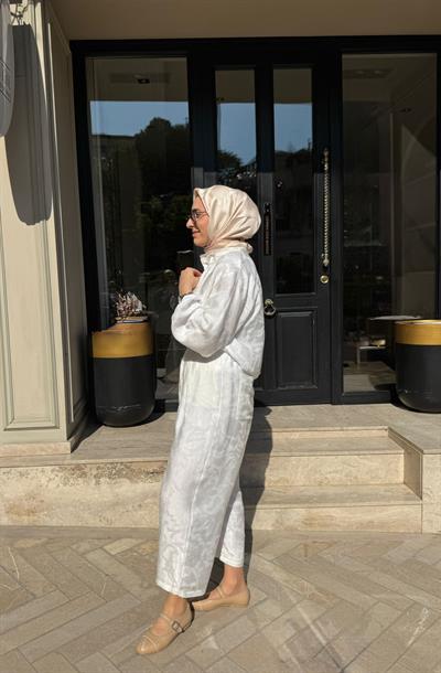 26SSTUN0011 Hoper Kadın Takım Beyaz