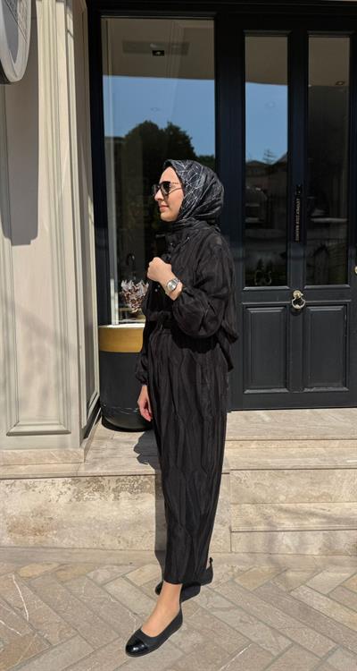 26SSTUN0011 Hoper Kadın Takım Siyah