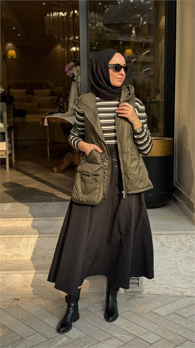 27FWETE0003 Diana Kadın Etek Siyah