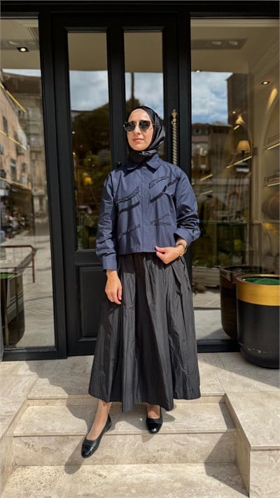 27FWETE001 Nelli Kadın Etek Siyah