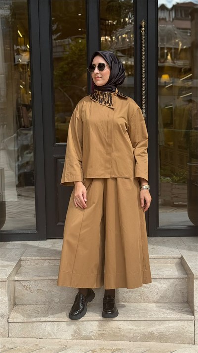 27FWGOM0001 Fuly Kadın Takım Camel