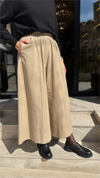 27FWPNT0038 Soles Kadın Pantolon Bej