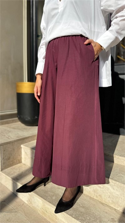 27FWPNT0038 Soles Kadın Pantolon Bordo