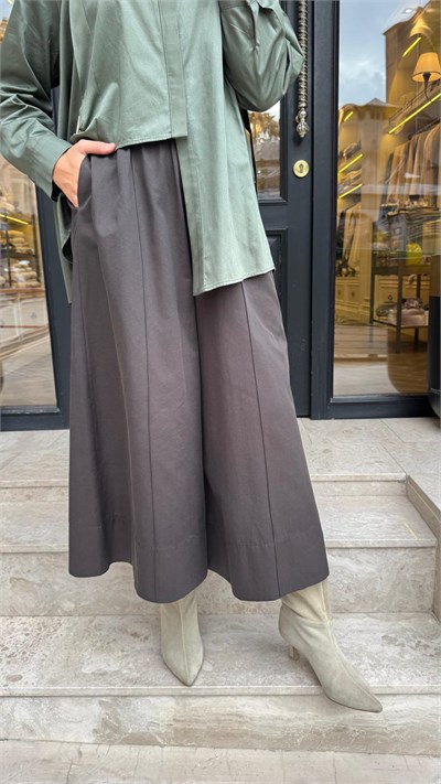27FWPNT0038 Soles Kadın Pantolon Kahve