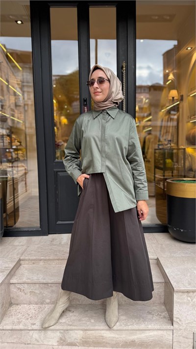 27FWPNT0038 Soles Kadın Pantolon Kahve