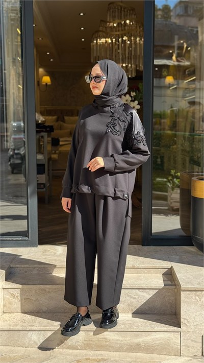 27FWSWE0012 Reni Kadın Takım Siyah