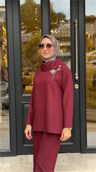 27FWSWE0015 Alexis Kadın Takım Bordo