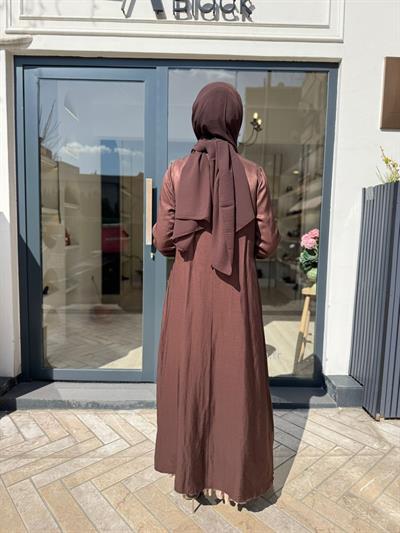 39806 İkili Kadın Elbise Kahve